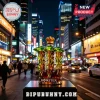 Glowing gold and green crown-topped Monster energy drink bottle graphic on a city street background by Bipu Bunny!