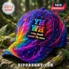 Multicolor galaxy print baseball cap with YHWH text and every breath speaks His name scripture graphics!