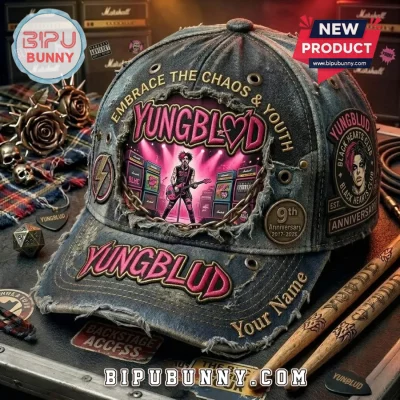 YUNGBLUD BHC 9th Anniversary Distressed Baseball Cap