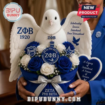 Zeta Phi Beta 1920 Sorority Sisterhood Dove Plush Doll
