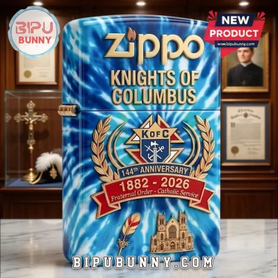 Zippo Knights of Columbus 144th Anniversary Lighter Case