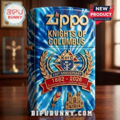 Zippo Knights of Columbus 144th Anniversary Lighter Case