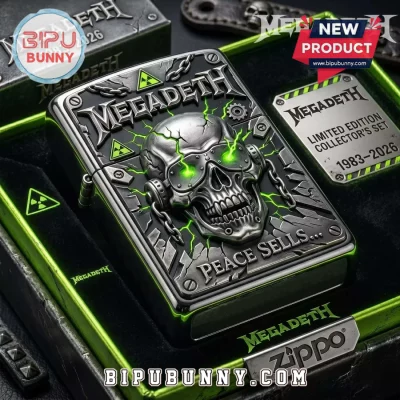 Zippo Megadeth 1983-2026 Anniversary Collectible Zippo Lighter Case