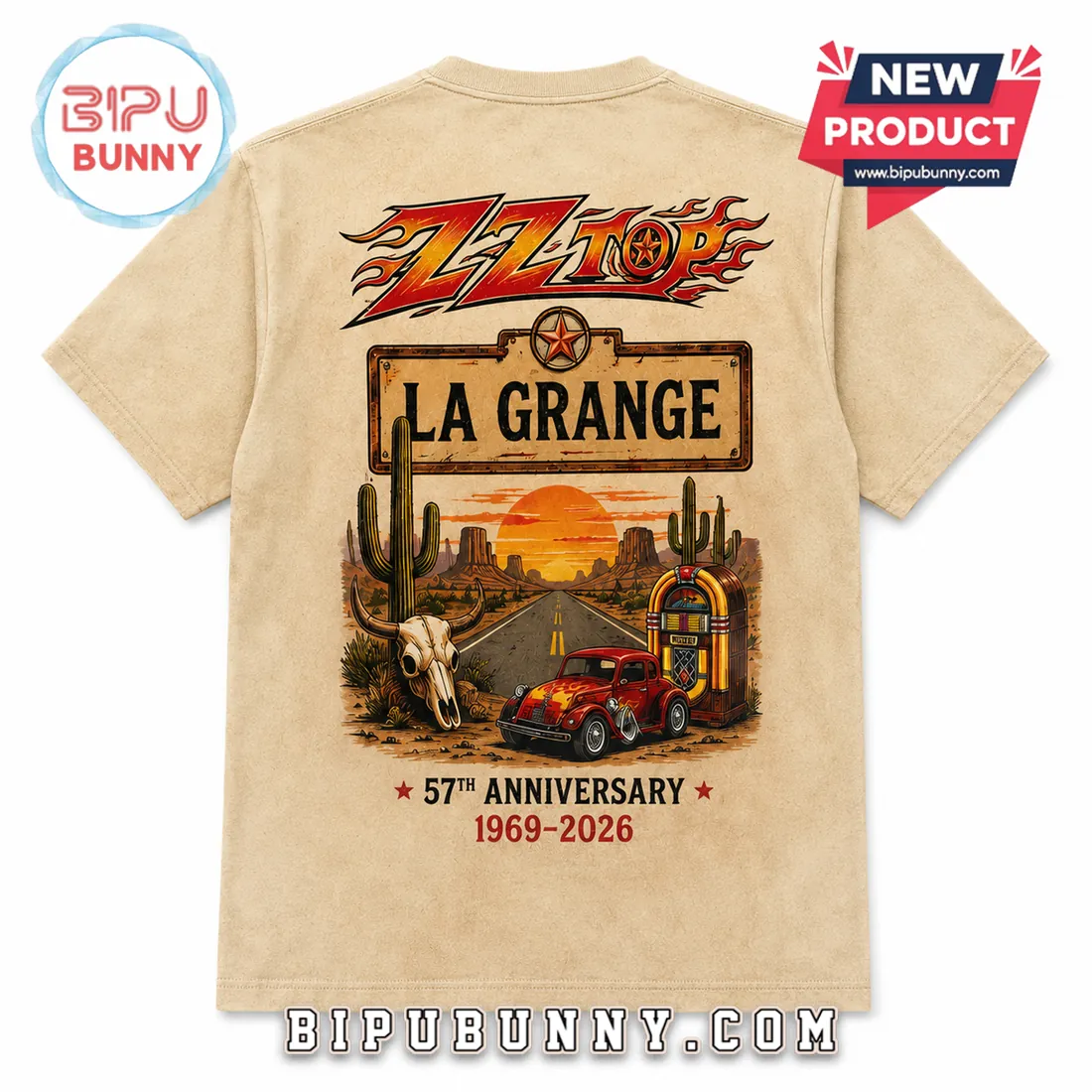 ZZ Top 57th Anniversary Texas Desert Rock 1969-2026 Shirt ZZ Top 57th Anniversary Texas Desert Rock 1969-2026 Shirt