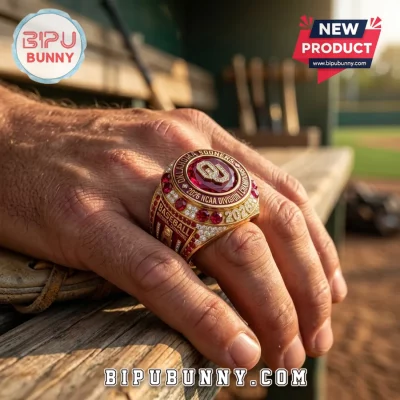 2026 Oklahoma Sooners NCAA Baseball Championship Gold Ring