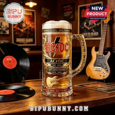 AC/DC 53rd Anniversary 1973-2026 Gold Beer Stein