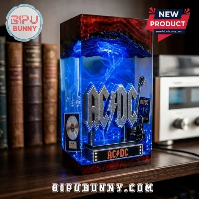 AC/DC Back in Black Resin Lamp