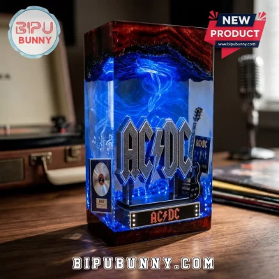 AC/DC Back in Black Resin Lamp