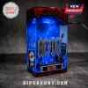 AC/DC resin LED lamp featuring the band logo, a miniature electric guitar, and a silver record plaque.!