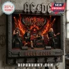 AC/DC wall-mounted key holder featuring band members, flaming devil background, and Hells Bells lettering with metal hooks.!