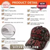 AC/DC High Voltage baseball cap featuring red and clear rhinestone embellishments and band logo graphics.!