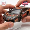 Lamborghini toy car featuring AC/DC High Voltage graphics with orange lightning patterns and a commemorative bell emblem.!
