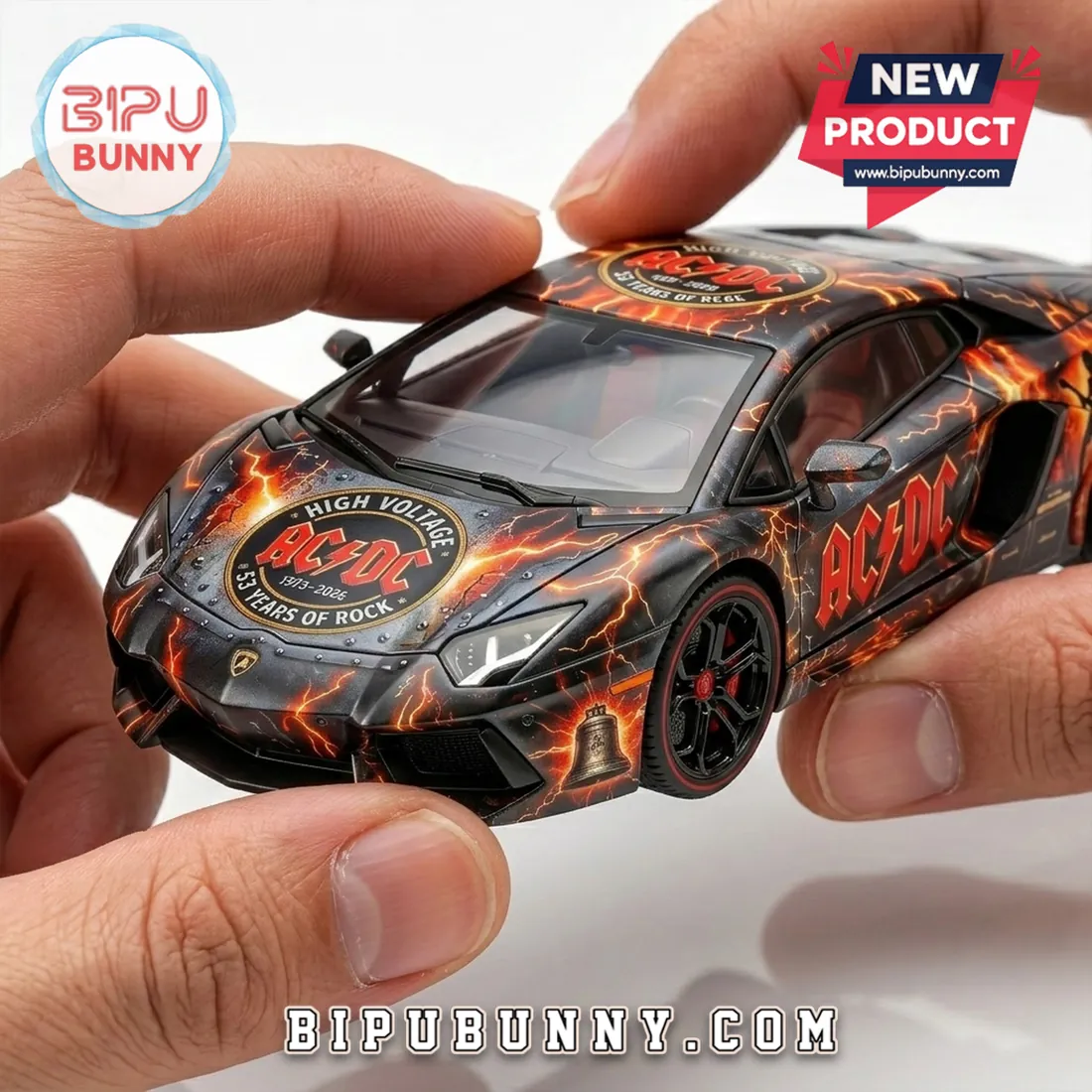 AC/DC Lamborghini Aventador 53rd Anniversary Diecast Model Car AC/DC Lamborghini Aventador 53rd Anniversary Diecast Model Car