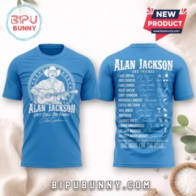 Alan Jackson Last Call The Finale 2026 Blue T-Shirt