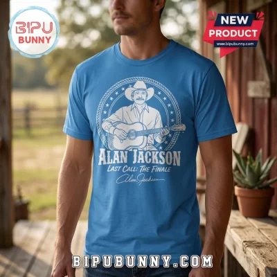 Alan Jackson Last Call The Finale 2026 Blue T-Shirt