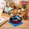Alan Jackson bobblehead wearing a white Braves hat, sunglasses, and cowboy boots while playing guitar on a Braves tube base.!
