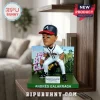 Andres Galarraga Braves bobblehead standing on a green base with Northside Hospital branding and jungle background art.!