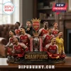 Arsenal FC 2025-2026 Premier League champions trophy resin collectible featuring manager Mikel Arteta and team players.!
