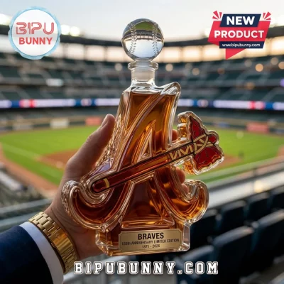 Atlanta Braves 155th Anniversary Glass Whiskey Decanter