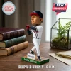 David Justice Atlanta Braves resin bobblehead figure in batting stance on a green base with Truist branding.!
