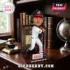 Drake Baldwin Atlanta Braves bobblehead figure wearing a white uniform and navy helmet standing on a branded display base.!