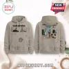 Beabadoobee Pylon beige hoodie featuring photo collages, graphic power lines, and text prints on front and back panels.!