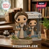 Beatrix Potter Funko Pop 160th anniversary vinyl figure holding a Peter Rabbit book and figurine on a decorated base.!