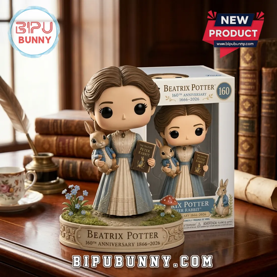 Beatrix Potter 160th Anniversary Edition 1866-2026 Detailed Resin Display Figure Beatrix Potter 160th Anniversary Edition 1866-2026 Detailed Resin Display Figure