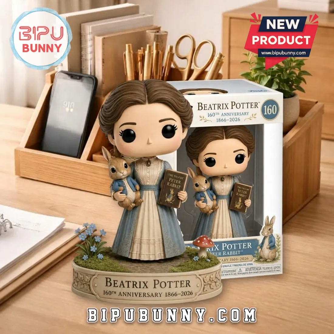 Beatrix Potter 160th Anniversary Edition 1866-2026 Detailed Resin Display Figure Beatrix Potter 160th Anniversary Edition 1866-2026 Detailed Resin Display Figure