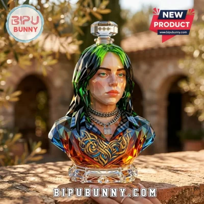 Billie Eilish Sculpted Glass Whiskey Decanter