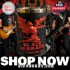 Black Sabbath 57th anniversary tankard with red relief demon figure on textured black resin and steel inner lining.!