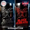 Black Sabbath 57th anniversary metal tankard featuring embossed devil figure in silver and red metallic variations.!