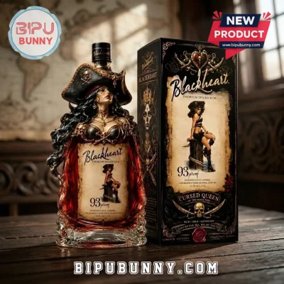 Blackheart Premium Spiced Rum Whiskey Decanter