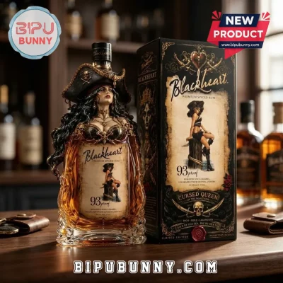 Blackheart Premium Spiced Rum Whiskey Decanter