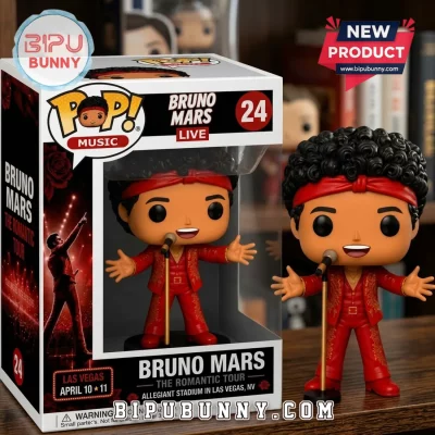 Bruno Mars x Funko Pop The Romantic Tour Las Vegas 2026 Collectible Vinyl Figure