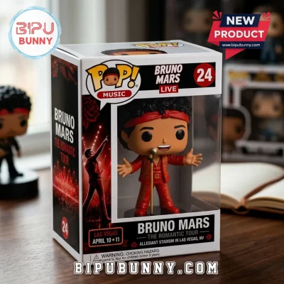 Bruno Mars x Funko Pop The Romantic Tour Las Vegas 2026 Collectible Vinyl Figure