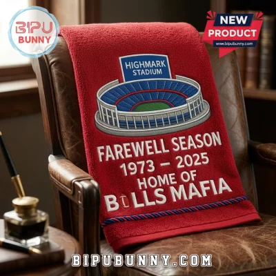 Buffalo Bills Highmark Stadium Farewell Season 1973-2025 Towel