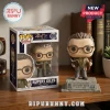 Rupert Giles Funko Pop vinyl figure #1391 in box and standing on stone tombstone base holding a book and wooden stake.!
