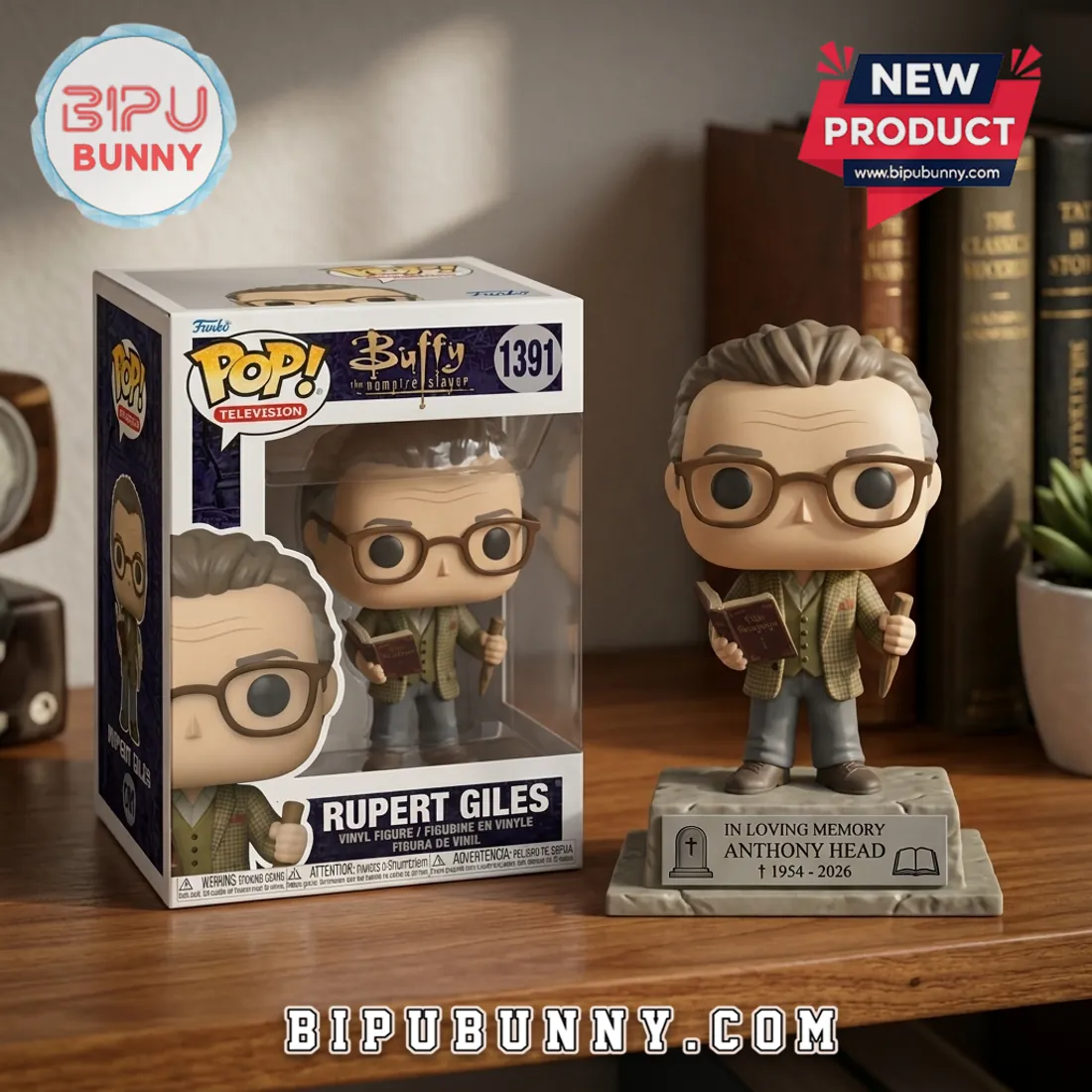 Buffy the Vampire Slayer Rupert Giles Anthony Head Memorial Collectible Figure Buffy the Vampire Slayer Rupert Giles Anthony Head Memorial Collectible Figure