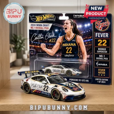 Caitlin Clark Indiana Fever Porsche 911 GT3 RS Hot Wheels Car