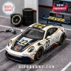 Caitlin Clark Indiana Fever Porsche 911 diecast model car in white, blue, and gold with number 22 racing livery.!