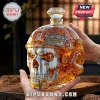 Call of Duty 23rd anniversary amber glass skull decanter with tactical helmet design and diamond-shaped stopper.!