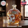 Call of Duty 23rd anniversary crystal skull decanter shaped like a tactical combat helmet with a diamond-shaped stopper.!