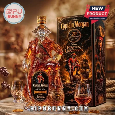 Captain Morgan x Pirates of the Caribbean 20th Anniversary Whiskey Decanter