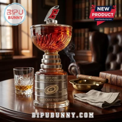 Carolina Hurricanes 2025-2026 Stanley Cup Champions Whiskey Decanter