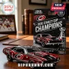 Carolina Hurricanes 2026 Stanley Cup champions die-cast 1970 Plymouth Cuda model car on branded retail display card.!