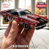Carolina Hurricanes 2026 Stanley Cup champions diecast muscle car model in red and black held in a hand.!