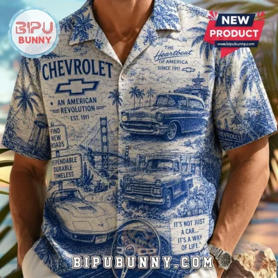 Chevrolet Toile Blue 2026 Hawaiian Shirt
