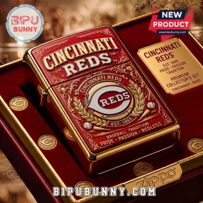 Cincinnati Reds Zippo Premium Engraved Lighter Case Cincinnati Reds Zippo Premium Engraved Lighter Case