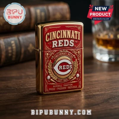 Cincinnati Reds Zippo Premium Engraved Lighter Case